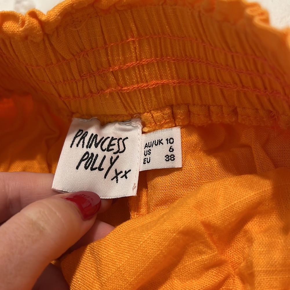 Orange Ruffle Skirt - Picture 3 of 4